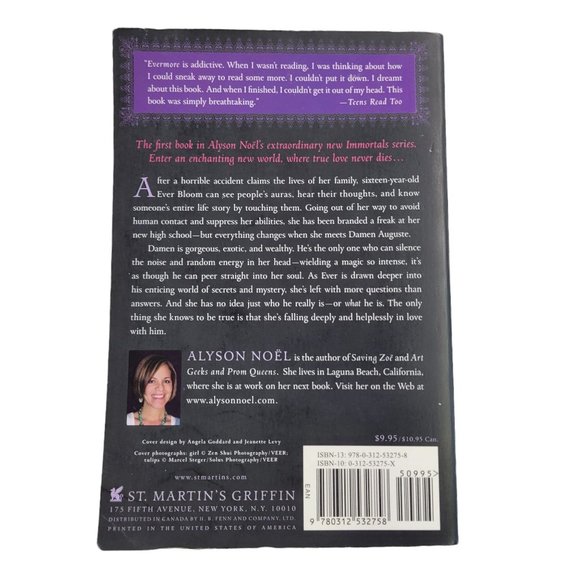 The Immortals Blue Moon Shadowland Evermore Alyson Noel Paperback Books Lot Of 3 - Picture 8 of 12